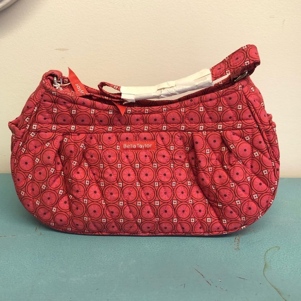 NWT Bella Taylor Poppy Plaid Jessy Geometric Boho Crossbody Purse